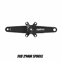 CYBREI Carbon Crankset | 29mm Spindle, Alloy or Carbon Spider