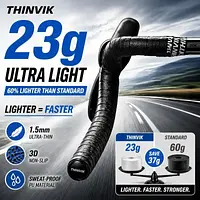 Thinvik 23g Ultralight Bicycle Handlebar Tape 3D Convex PU Anti-slip Ultra-thin Wear-resistant Road Bike Bar Wrap for Cycling
