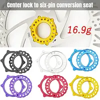 Centerlock To 6-Hole Adapter Center Lock Conversion 6 Bolt Rotor Adapter for MTB Road Bike Disc Brake