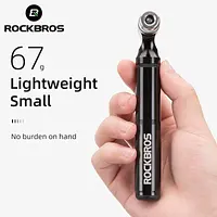 ROCKBROS Bike Pump130PSI Air Pump Aluminum Alloy Portable Drop-proof Bike Ultralight Hand Pump MTB Mountain Bicycle Pump