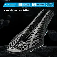 2025 RYET TT01 Triathlon Saddle 179g Short Nose Aero Design Carbon Reinforced Nylon Shell 7x9mm Carbon Rail For Time Trial Bike