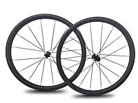 XMCS 1020g 26mm IW 35mm depth 16/18H 3.2mm carbon spokes T1100 carbon 700C UD paintless climbing wheelsets straight through version hubs