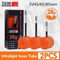 ThinkRider 2PCS Ultralight 28g Bike Inner Tube 700X18 25 28 Road Bicycle TPU Material Tire 65mm Length French Valve - AliExpress 18