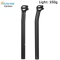 ELITA ONE Carbon Seat Post Setback 5/20mm 25.4/27.2/30.9/31.6 MTB/Road Bike Seatpost Ultralight 150g Carbon Fiber Half Shell