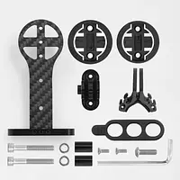 KOCEVLO 3K Carbon Bicycle Computer Mount Bike Stem Extender Handlebar Torch Holder Cycling Camera Mount
