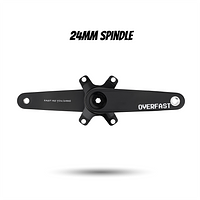 OVERFAST Light Crankset | 24mm Spindle, Alloy or Carbon Spider