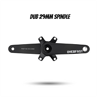 OVERFAST Light Crankset | 29mm Spindle, Alloy or Carbon Spider