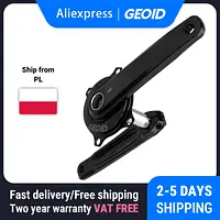 GEOID PM500 Road Bike Power Meter 110BCD 4-Bolt Crank ANT+ Bluetooth 24mm Spindle Compatible with Shimano