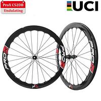 ProX Carbon Road Undulating Depth Disc Wheels C52DB Ratchet Freehub System