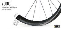 WR38 Disc Carbon CX/Gravel Wheelset - Light Bicycle