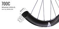 Airia 45 Disc Carbon Road Wheelset - Light Bicycle