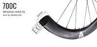 Airia 55 Disc Carbon Road Wheelset - Light Bicycle