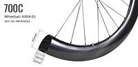 Airia 65 Disc Carbon Road Wheelset - Light Bicycle