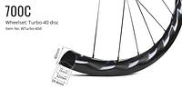 Turbo-40 Disc Carbon Road Wheelset