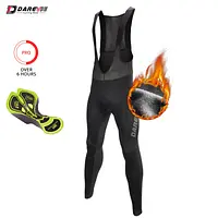 Warm Running Pants|men's Winter Cycling Bib Tights - Waterproof Fleece With Gel Pad