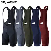 Ykywbike Cycling Bib Shorts Men Outdoor Wear Bike Ride Padded Riding Bib Tights Bicycle Men's Cycling Clothing Quick-Dry