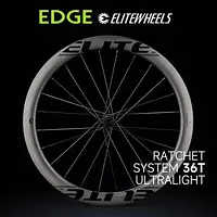 ELITEWHEELS EDGE Ultralight 1314g Road Disc Carbon Wheelset 40 45 50 65mm Ratchet System 36T HUB Wing 20 Spoke For Racing Bike