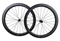 T800 700C tubeless 50mm depth 28 mm internal width disc brake gravel bike carbon wheelset with 280 in-house hubs