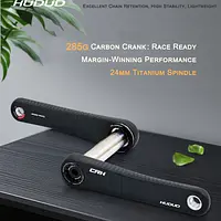 HUDUD CRK09 Carbon-Kurbel 285G (Neues Design, MetallverstÃ¤rkt) |   Ti24 Spindel EASTON |   LEOSEEK, XCADEY, SIGEYI PM VerfÃ¼gbar - AliExpress 18