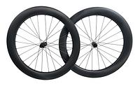 XMCS T1100 carbon 700C 65mm depth 37mm internal 45mm external width gravel wheelsets with titanium spokes
