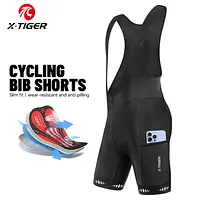 X-TIGER Herren Fahrrad-TrÃ¤gerhose 5D Gepolstert StoÃfest Fahrrad-TrÃ¤gerhose Atmungsaktiv Schnelltrocknend 3 Taschen Rennrad MTB Fahrradshorts - AliExpress 18