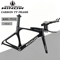 FINTOWON TT119 Carbon Fahrradrahmen 54 cm TT Lenker HB052