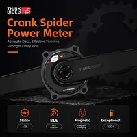 THINKRIDER PP6 Fahrrad Carbonfaser Spider Power Meter Kurbelgarnitur 24MM 160-175mm ANT+ BLE fÃ¼r Rennrad - AliExpress 18