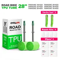 CYCLAMI Ultraleichter Fahrrad-TPU-Schlauch 700C 700 x 18 23 25 28 30 32 Rennrad-TPU-Material Reifen 45 mm 60 mm LÃ¤nge franzÃ¶sisches Ventil - AliExpress 18