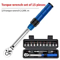 Torque Wrench Set Dual-Direction Ratchet for Bicycle Assembly & Small Mechanical and Car Motorcycle Repair Tools