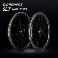 ELITEWHEELS SLT Road Carbon Wheels Aero 3K Twill Brake Ceramic Bearing Hub Pillar 1423 Spoke Clincher Tubeless Wheelset