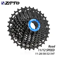 ZTTO Ultimate 11/12 Speed Road Bike Cassette Ultralight 11s 12s 11-28/30/32/34/36T Gravel Cassette 11V 12V Black Freewheel HG K7