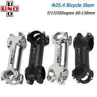 UNO Bike Stem Ultralight 7/17/35Degree 28.6x25.4MM 60-130MM MTB Road Stem Bike for Fork Mountain MTB Bicycle Kalloy Black Sliver - AliExpress 18