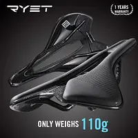 RYET Bike Saddle Super Light Full Carbon Racing Cycling Saddle 110g 7x9mm Oval Carbon Rails Superflow Road Bicycle Seat Cushion - AliExpress 