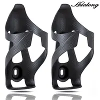 HUALONG Bike Water Bottle Holder Nylon Add Carbon Fiber Water Bottle Cage Road MTB Gravel Bikes Bicycle Water Bottl Drink Cup Ho