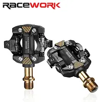 RACEWORK MTB Pedal Self-Locking SPD Pedals Mountain Bike Cleats Bearing Footrest Bicycele Parts - AliExpress 18