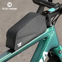 WEST BIKING Bicycle Magnetic Lid Top Tube Bag With Bolts Mounted & Straps MTB Road Bike Waterproof Front Frame Structured Bag - AliExpress