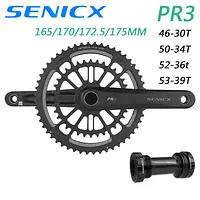 SENICX PR3 Road Crankset Chain Wheel Crank Protector 2 x 10 /11/12 Speed Aluminum Cranks for Road Folding Bike - AliExpress 18