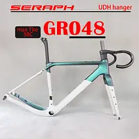 Full Carbon Gravel Bike Frame, Disc Brake, Hidden Cable, Bicycle Frameset, Max Tire 50C  frame , BB386 or T47 BB, BB386