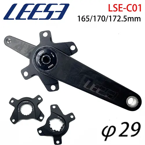 LEESE LSE-PRO Carbon Fibre Crank Ultra Light Road GRAVEL Bike Bicycle Crank Arm For E-ASTON Direct Mount Chainring Crank XXE GP3