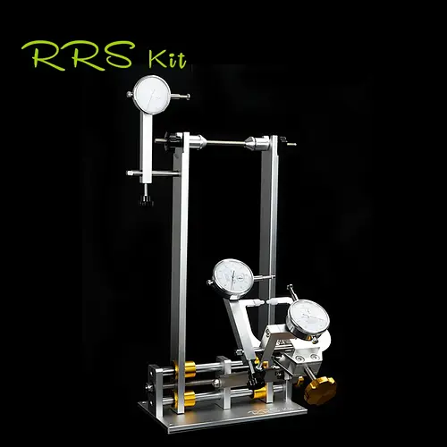 RRSKIT Professional Bicycle Wheel Truing Stand With Adjustment Rims Dial Indicator And Gauge Set MTB Road Bike Wheel Repair Tool