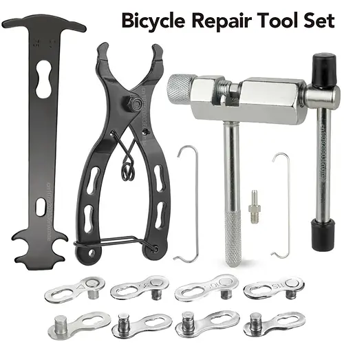 Bicycle Repair Tool Set Chain Wear Checker 6/7/8/9/10/11 Speed Joint Magic Buckle MTB Chain Link Plier Bike Buckle Chain Breaker