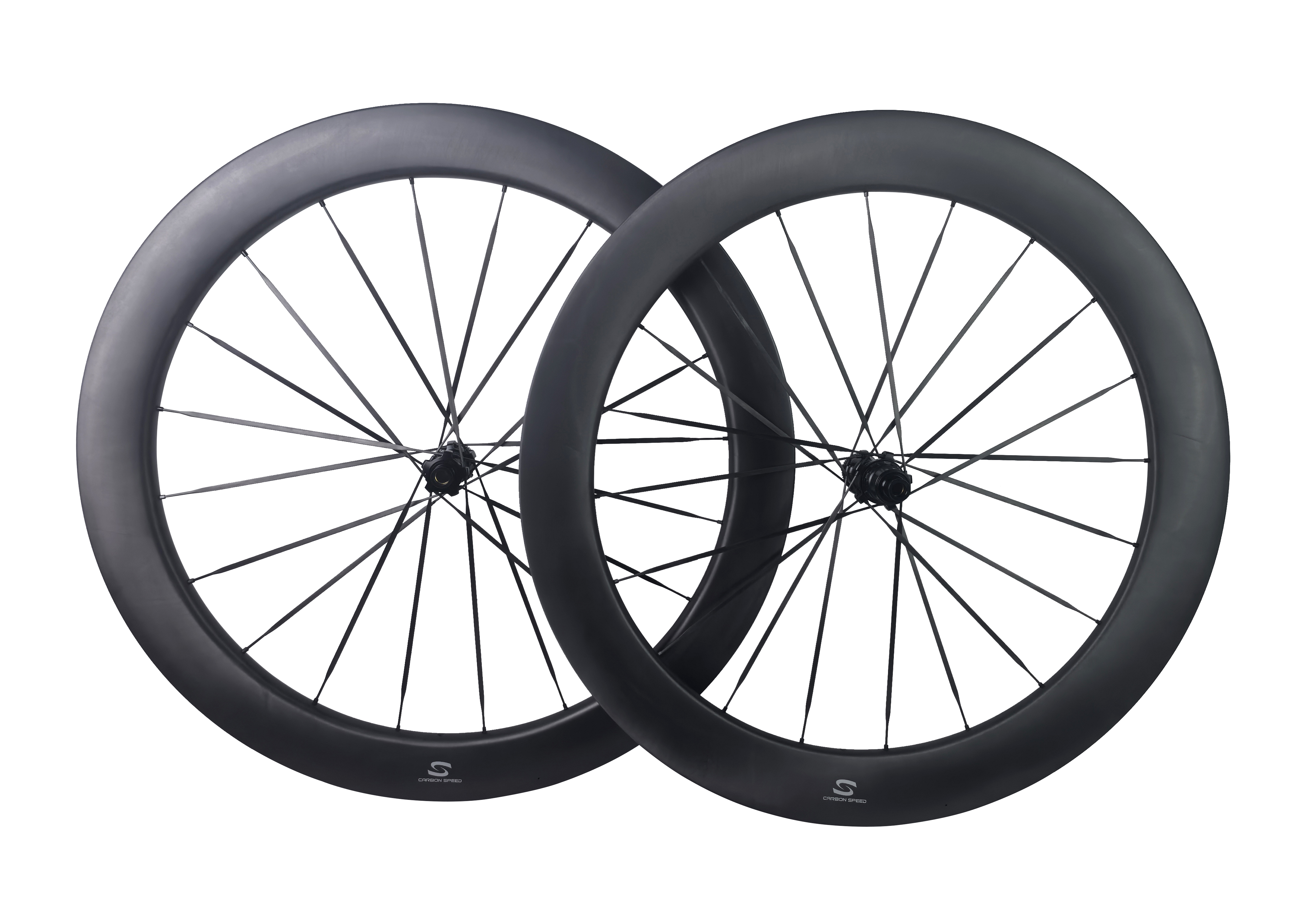 XMCS Carbon Speed T1100 carbon 700C front 60 depth 24 internal wide rear 65 depth 26 internal wide road/gravel bike wheelsets with 20/20H straigh