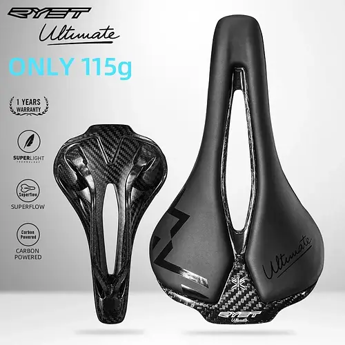 RYET Bicycle Saddle Ultralight Racing Bike Full Carbon Bike Seating Saddles Road Sports Cushion Cycling Accessories