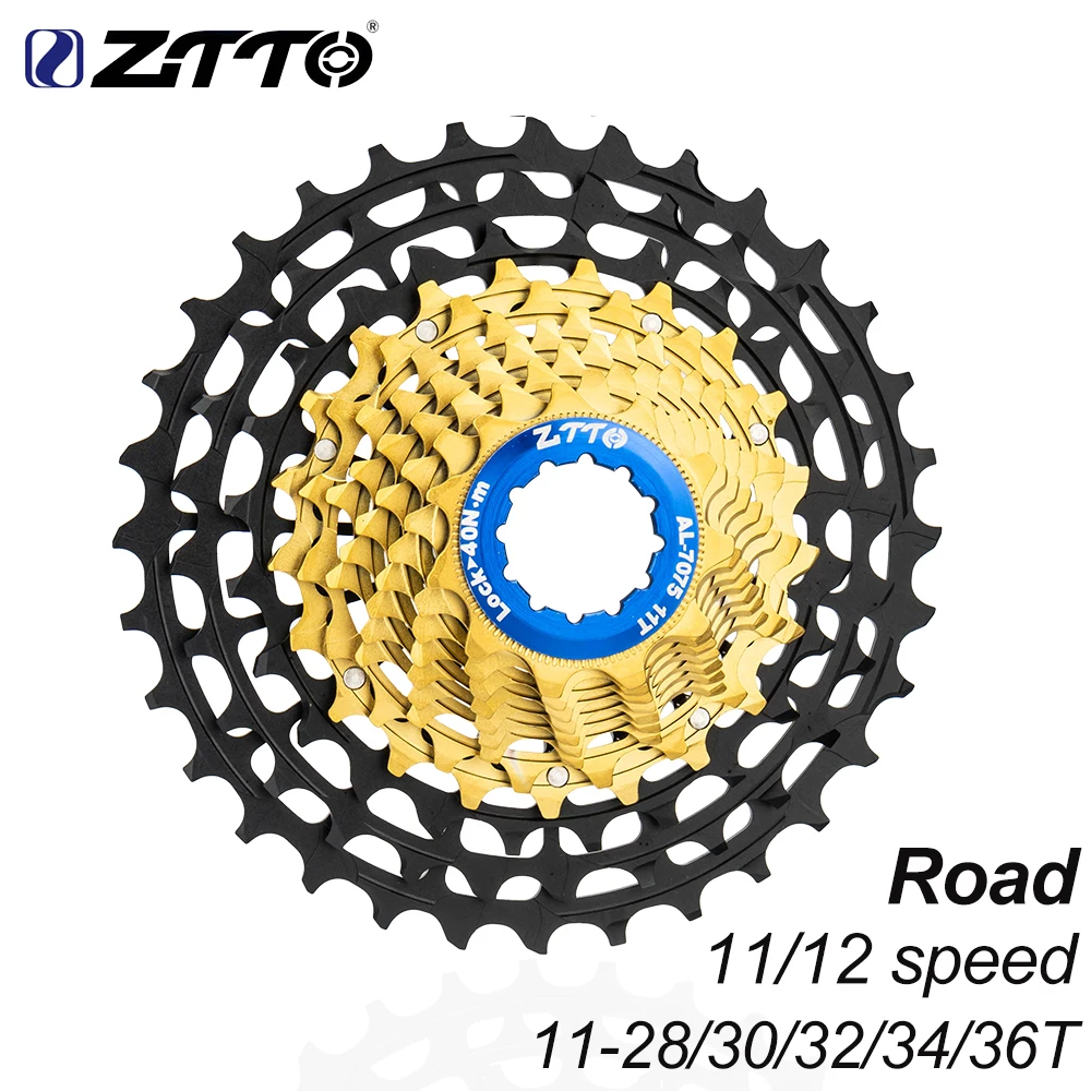 ZTTO Ultraight 11 12 Speed Road Bike Cassette 11s 12s 11-28/30/32/34/36T ULT Sprocket 11s 34T Gold Flywheel 11V 12V Gravel K7 HG