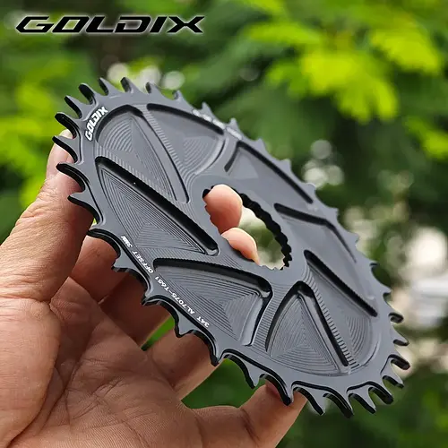 GOLDIX MS Direct Mount for Shimano Front Derailleur Cage Plate 3mm Offset Single Disc Mountain Bike CNC Sprocket