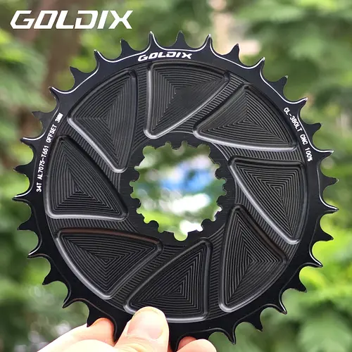 GOLDIX 3-Bolt MTB/Road Bike Chainring Wide and Narrow Teeth AERO Chainring CNC Hollow Cutting Machining for SRAM 3 Bolt Crankset