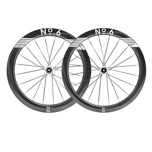 NO.6 50/58 SUPERLIGHT AERO UD CARBON SPOKE DISC WHEELSET