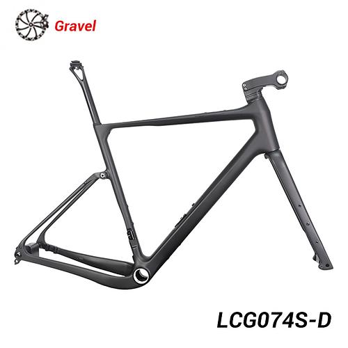 LightCarbon LCG074S-D Gravel Frameset Micro Suspension Pivot Design With Stem