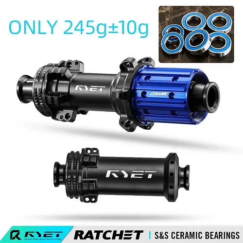 RYET Road Bike Disc Brake Hubs 2:1 Spokes Straightpull 36T Ratchet HG XDR 21H Thru Axle 12x100 Bicycle Hubset Cycling Parts