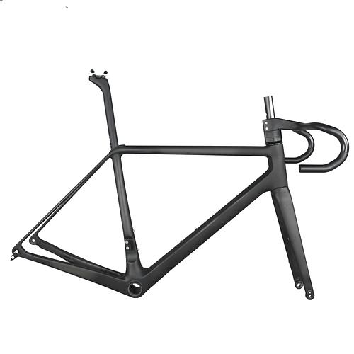 TanTan Newset Disc Brake Road Bike Frame Inner Cable Zero Offset Seatpost Toray T1000 Carbon Frame FM639 Max Tire 28C